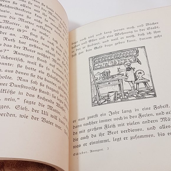 Antique 1920s Book ANNEGRET by Anna Schieber Antique Childrens Storybook German - Picture 11 of 16